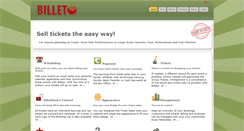 Desktop Screenshot of billeto.net